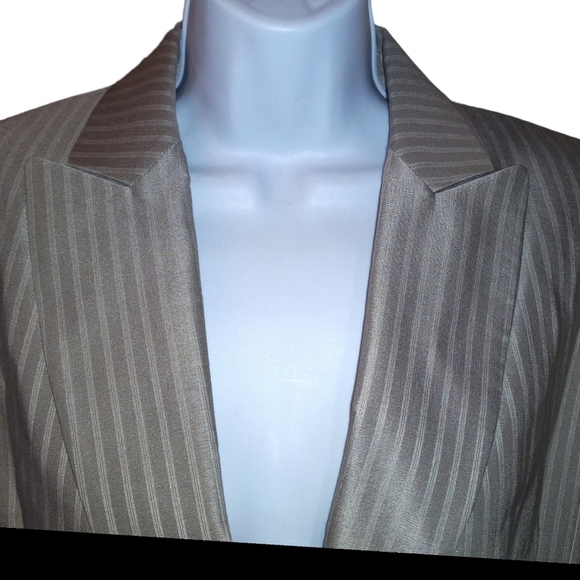 NWT Antonio Melani jacket suit blazer button TAN - Picture 6 of 12